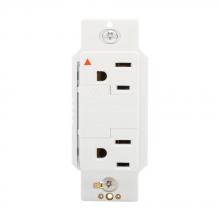 Eaton Wiring Devices IG1208W - TVSS Recp IG Dup 15A 125V SurgeBloc WH