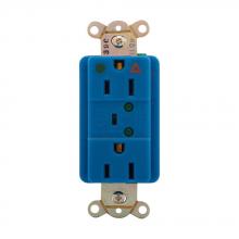 Eaton Wiring Devices IG8200HGBLS - Recp HG IG TVSS 15A125V2P3W Led&Alarm BL
