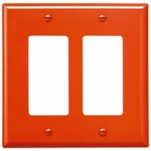 Eaton Wiring Devices PJ262RN - Wallplate 2G Decorator Poly Mid OR