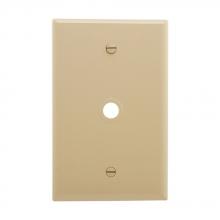 Eaton Wiring Devices PJ11V - Wlplt 1GTel/Coax.406"Hole Poly Mid Bx IV