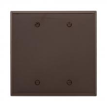 Eaton Wiring Devices PJ23B - Wallplate 2G Blank Box Mount Poly Mid BR