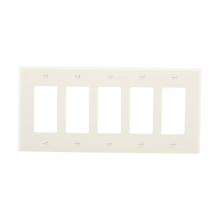 Eaton Wiring Devices PJ265LA - Wallplate 5G Decorator Poly Mid LA