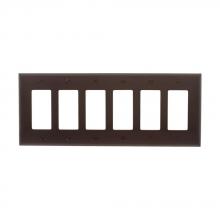 Eaton Wiring Devices PJ266B - Wallplate 6G Decorator Poly Mid BR