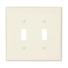 Eaton Wiring Devices PJ2LA - Wallplate 2G Toggle Poly Mid LA