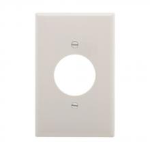 Eaton Wiring Devices PJ720W - Wlplt 1G Sgl Rec W/1.6" Hole Poly Mid WH