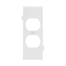 Eaton Wiring Devices STC8W - Wlplt Sectional Dup Recp Poly Mid Ctr WH