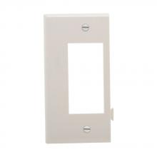 Eaton Wiring Devices STE26W - Wlplt Sectional Deco Poly Mid End WH
