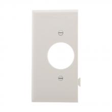 Eaton Wiring Devices STE7W - Wlplt Sectional Sgl Recp Poly Mid End WH