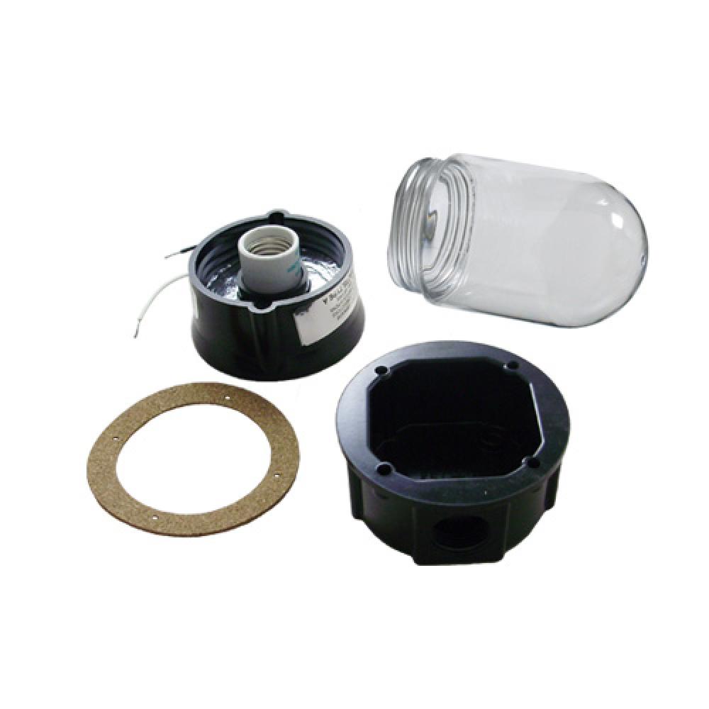 UTL LGT PC CLR GLB, .5&#34;/.75&#34; JCT BX