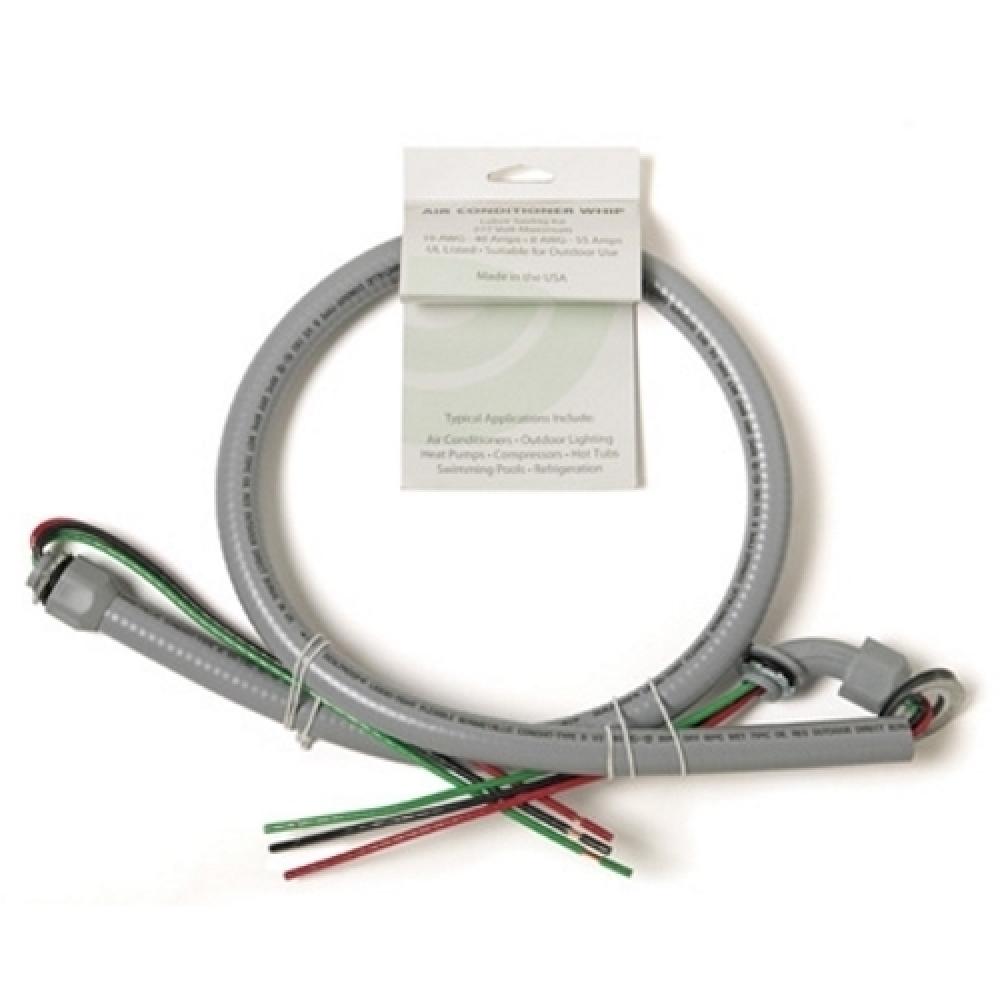 AC WHP 6FT .5&#34; 10 AWG STR WR RED BLK GRN