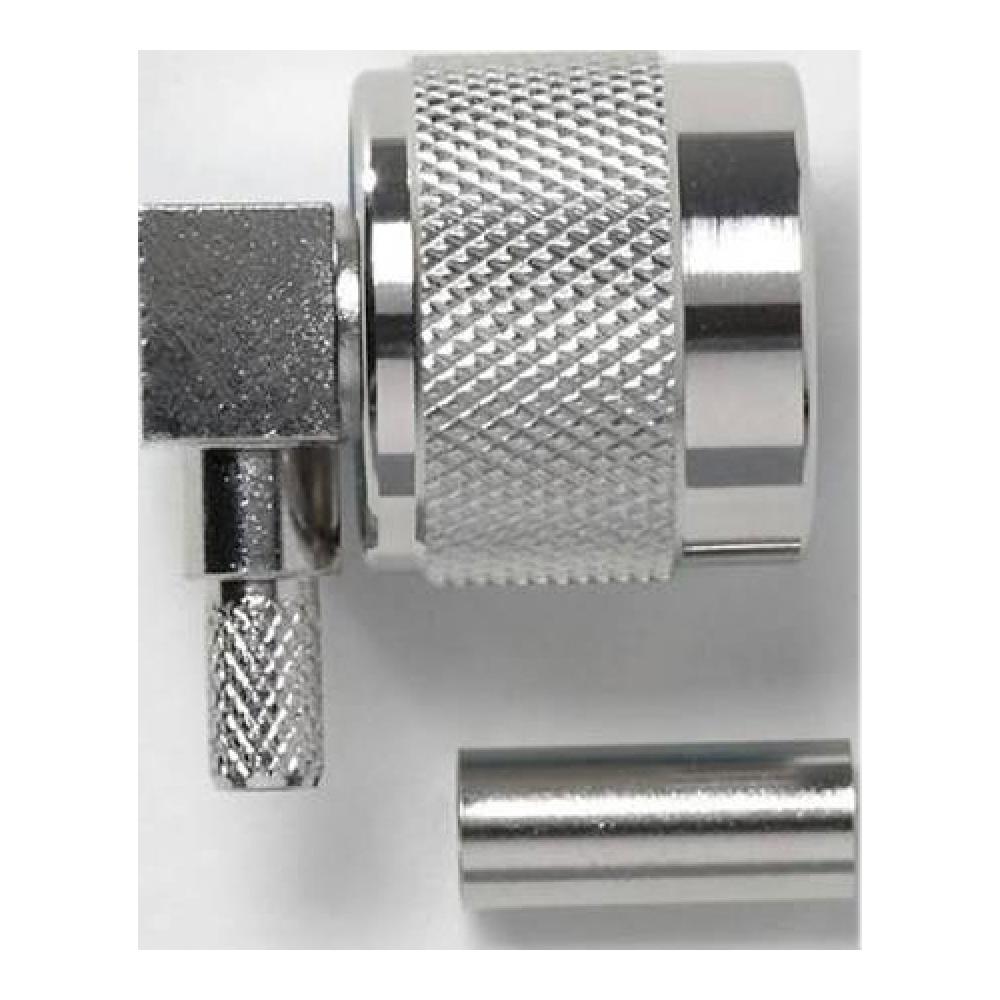 N RIGHT-ANGLE PLUG 50 OHM CRIMP