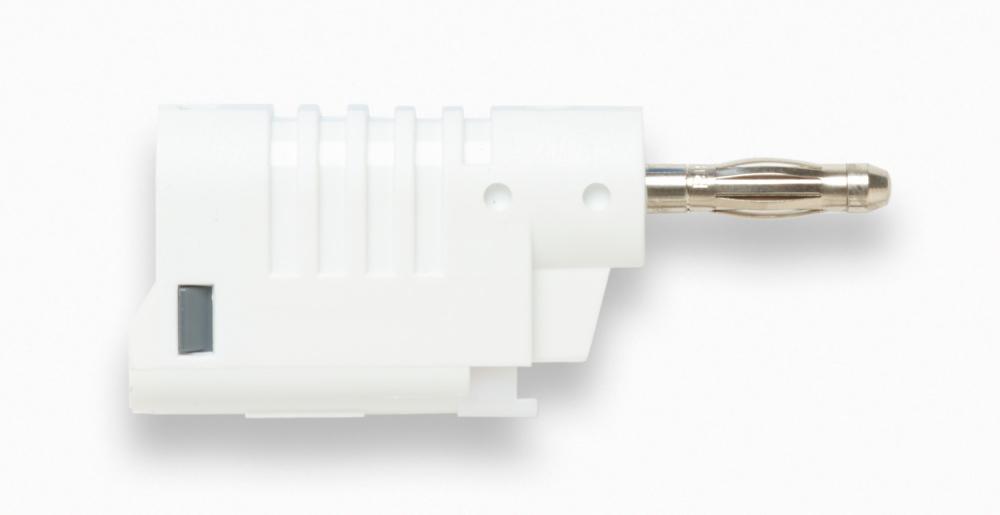 STACK BANANA PLUG, QUICK CONNECT (WH)