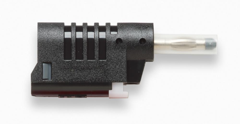 RET SHEATH BANANA PLUG QUICK CONCT (BLK)