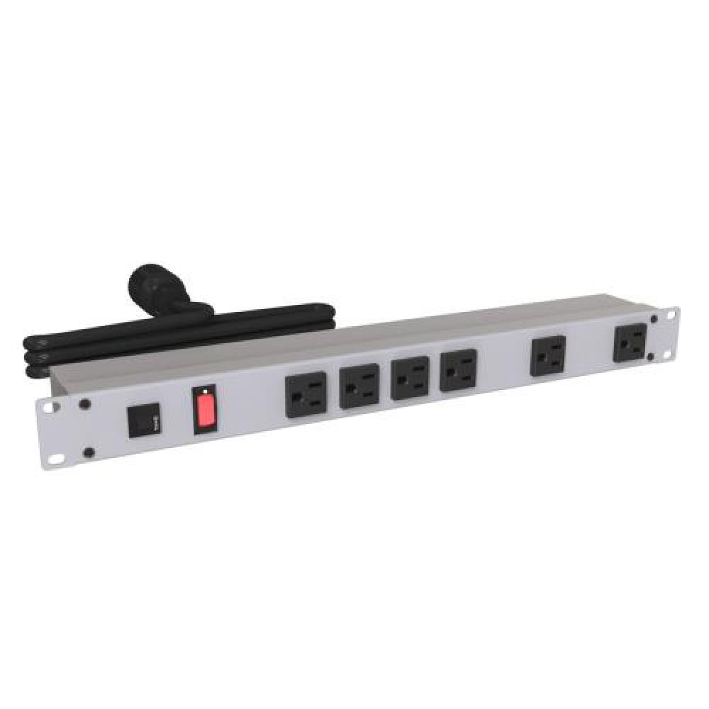 19&#34; RACK MOUNT, 6 REC ON FRONT