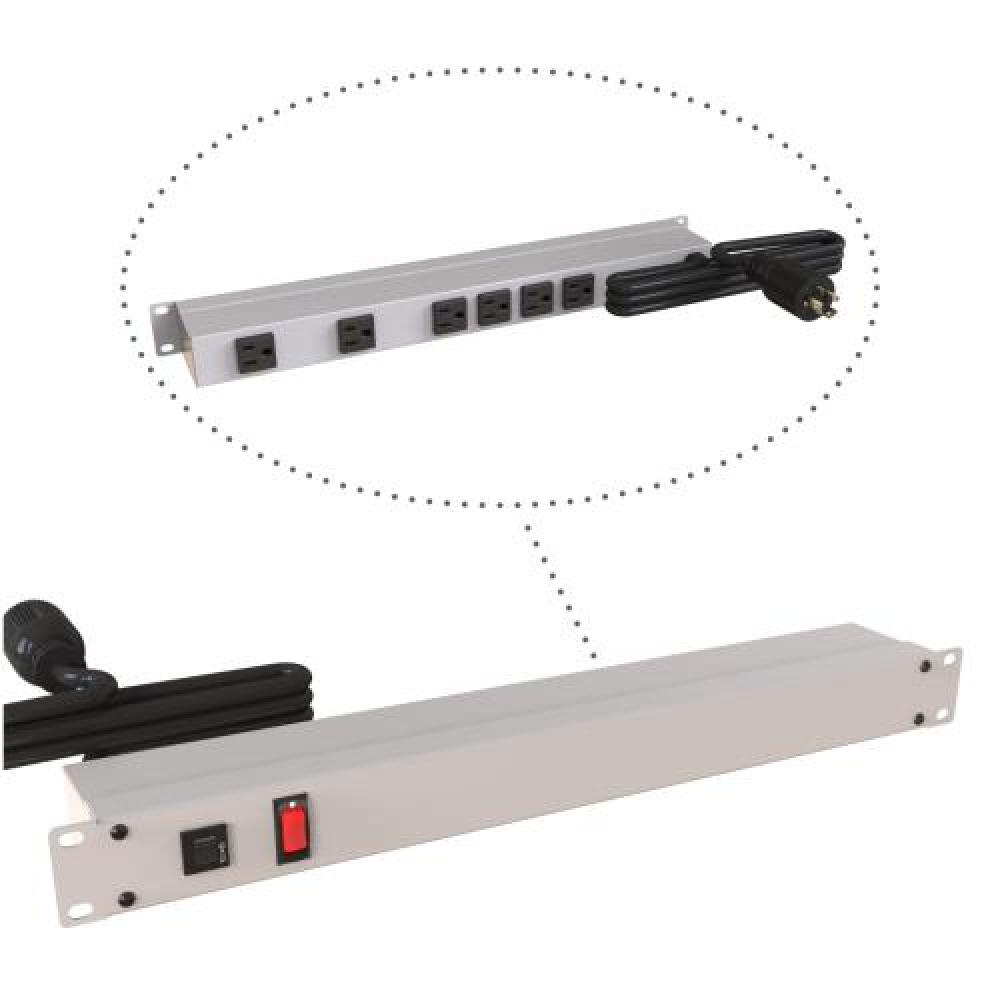 19&#34; RACK MOUNT, 6 REC ON REAR