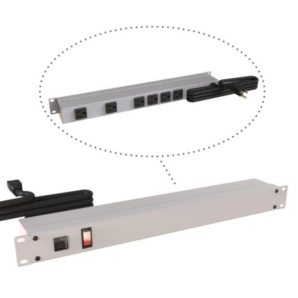 19&#34; RACK MOUNT, 6 REC ON REAR
