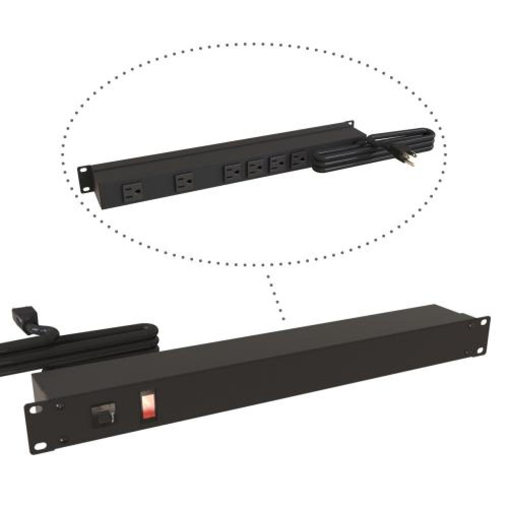 19&#34; RACK MOUNT, 6 REC ON REAR