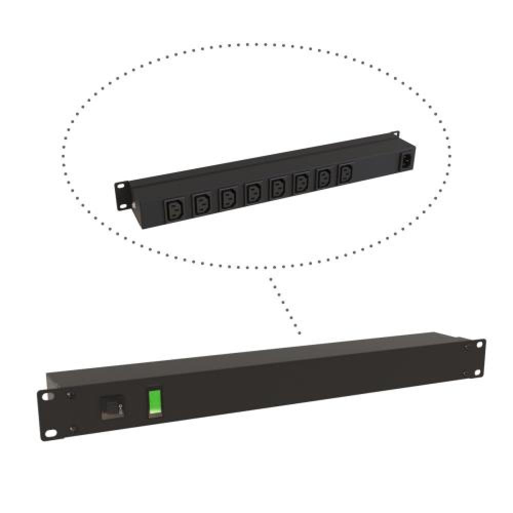 19&#34; RACK MOUNT, 8 REC ON REAR