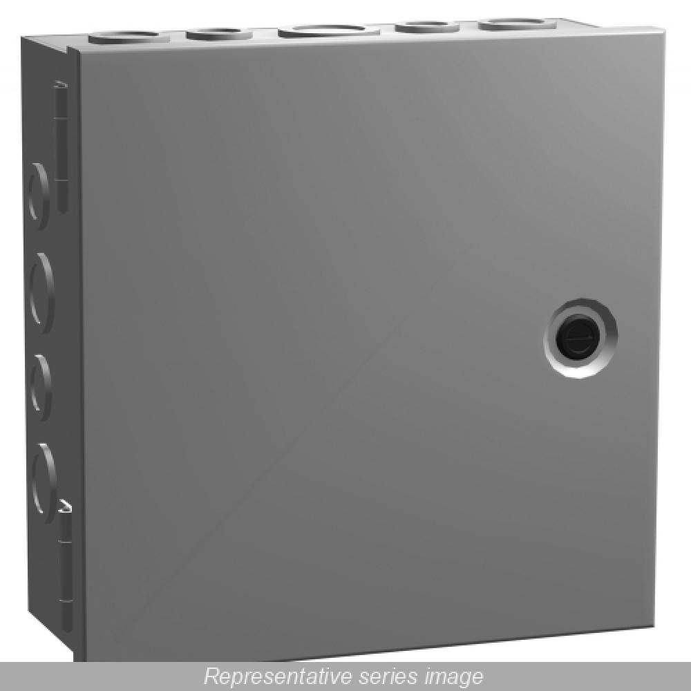 HINGE COVER W/KO&#39;S 6X6X3.5