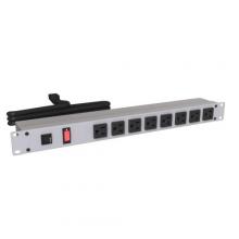 Hammond Manufacturing 1582H8A1 - 19" RACK MOUNT, 8 REC ON FRONT