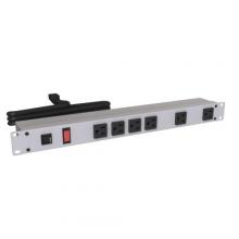 Hammond Manufacturing 1582T6A1 - 19" RACK MOUNT, 6 REC ON FRONT