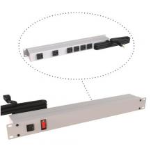 Hammond Manufacturing 1583H6A1 - 19" RACK MOUNT, 6 REC ON REAR