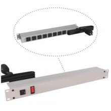 Hammond Manufacturing 1583H8D1 - 19" RACK MOUNT, 8 REC ON REAR