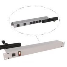 Hammond Manufacturing 1583T6A1 - 19" RACK MOUNT, 6 REC ON REAR