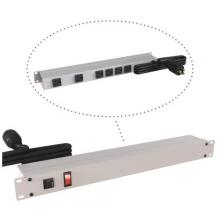 Hammond Manufacturing 1583T6C1 - 19" RACK MOUNT, 6 REC ON REAR