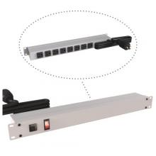 Hammond Manufacturing 1583T8C1 - 19" RACK MOUNT, 8 REC ON REAR