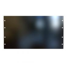 Hammond Manufacturing PBPS19010BK2 - 6U FLAT STEEL RACK PANEL