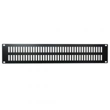 Hammond Manufacturing PVSS19003BK2 - 2U SLOTTED STEEL VENTED PANEL