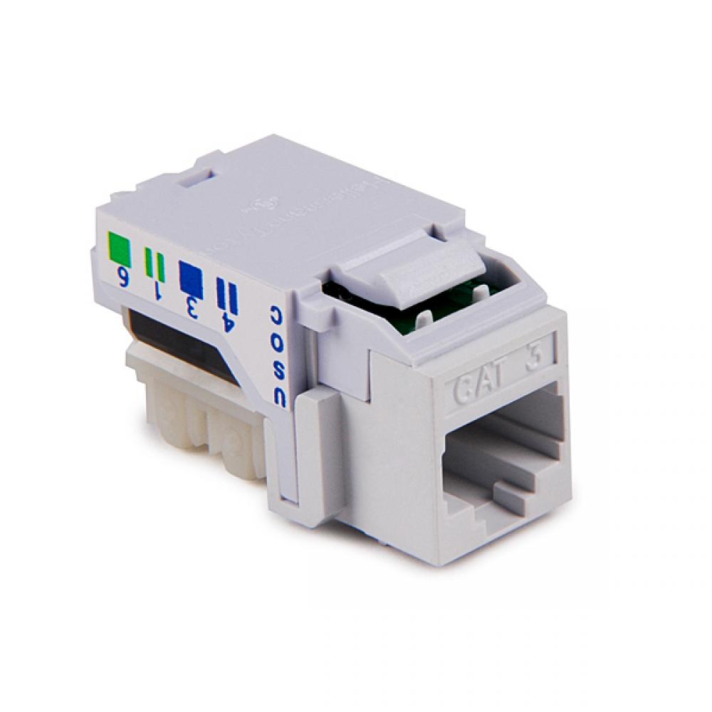 CAT3,8P8C RJ45 keystone jack,OEWH,1/bag
