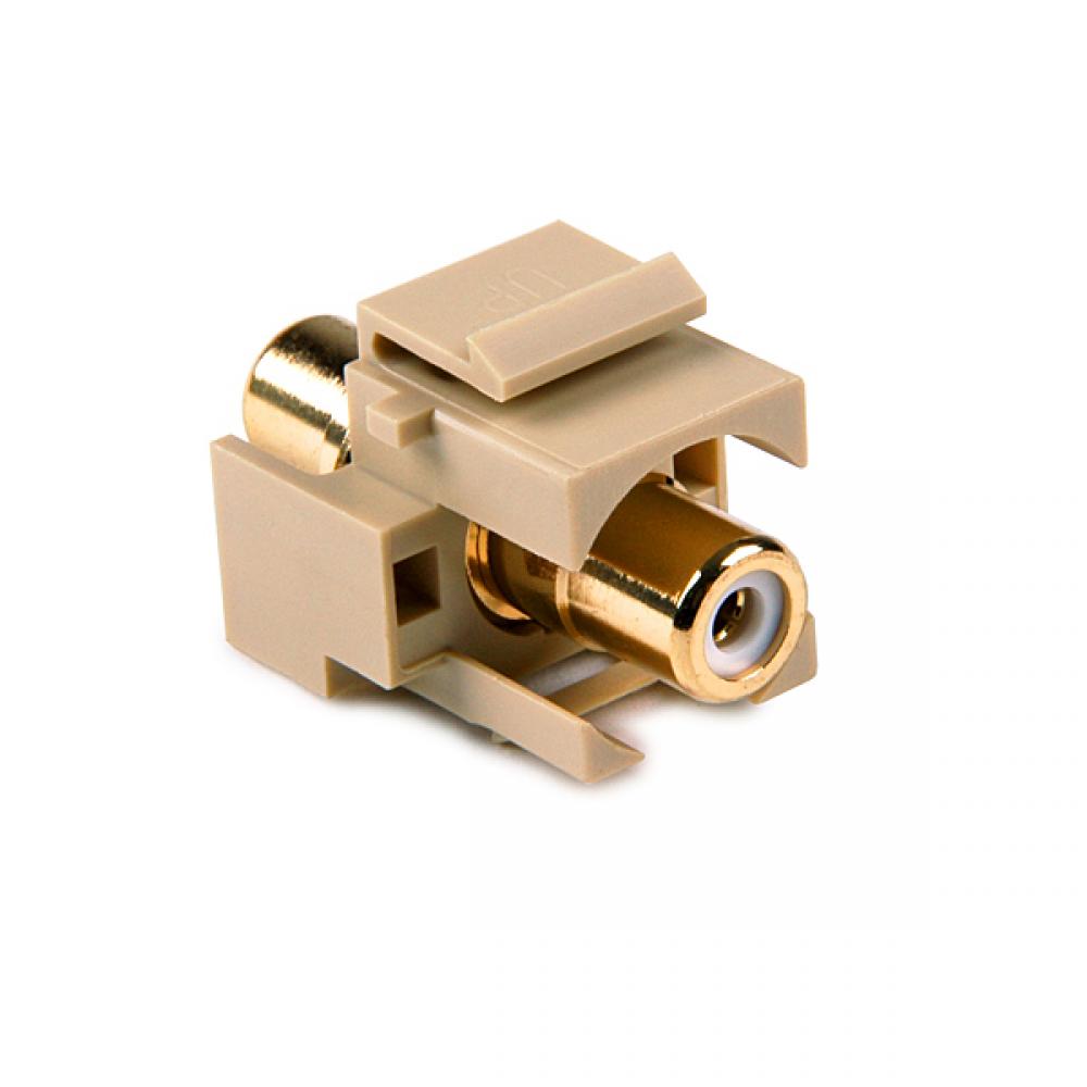CAT3-6P6C RJ11 USOC Flush mnt Jack,OG, 1