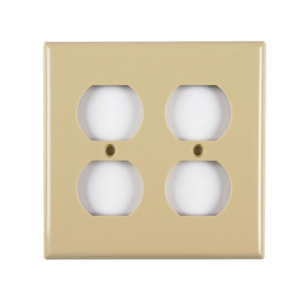 Midsize sngl gang 3 port faceplate, OEWH
