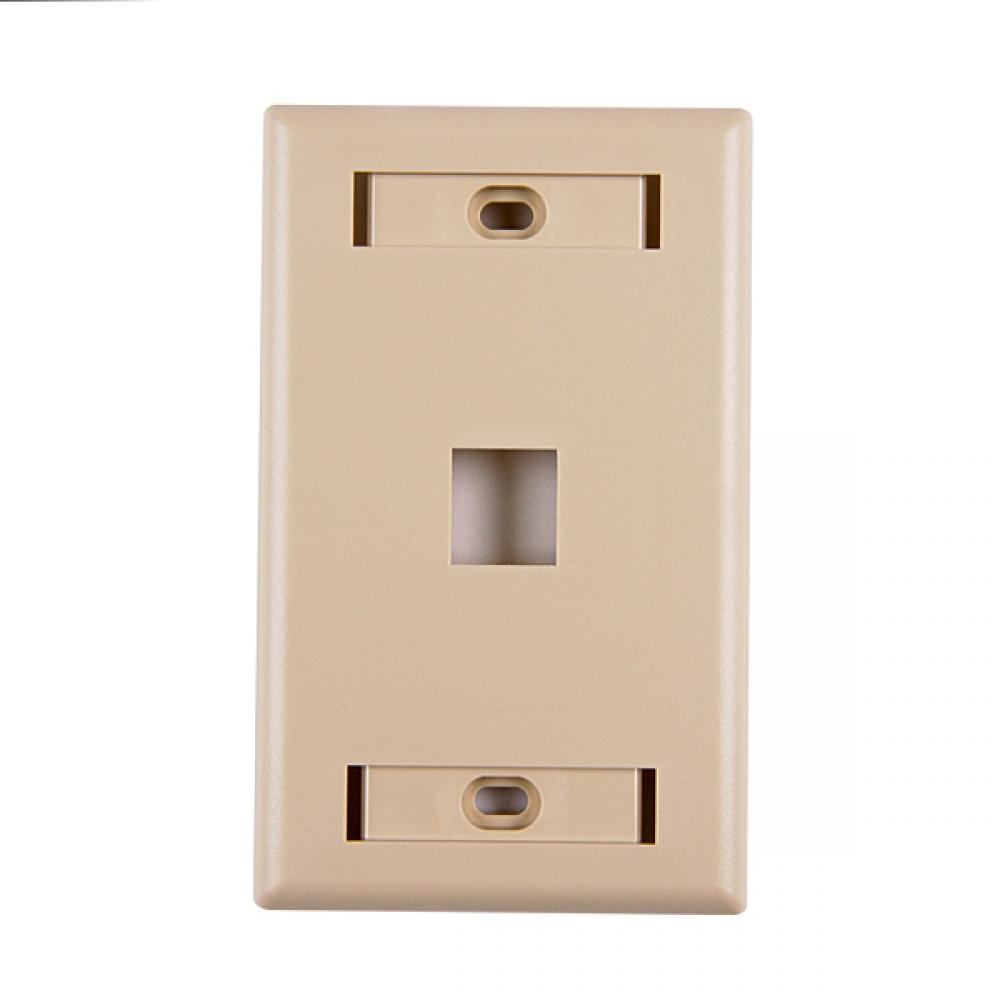 hrzntl sngl port faceplate w/ID window I