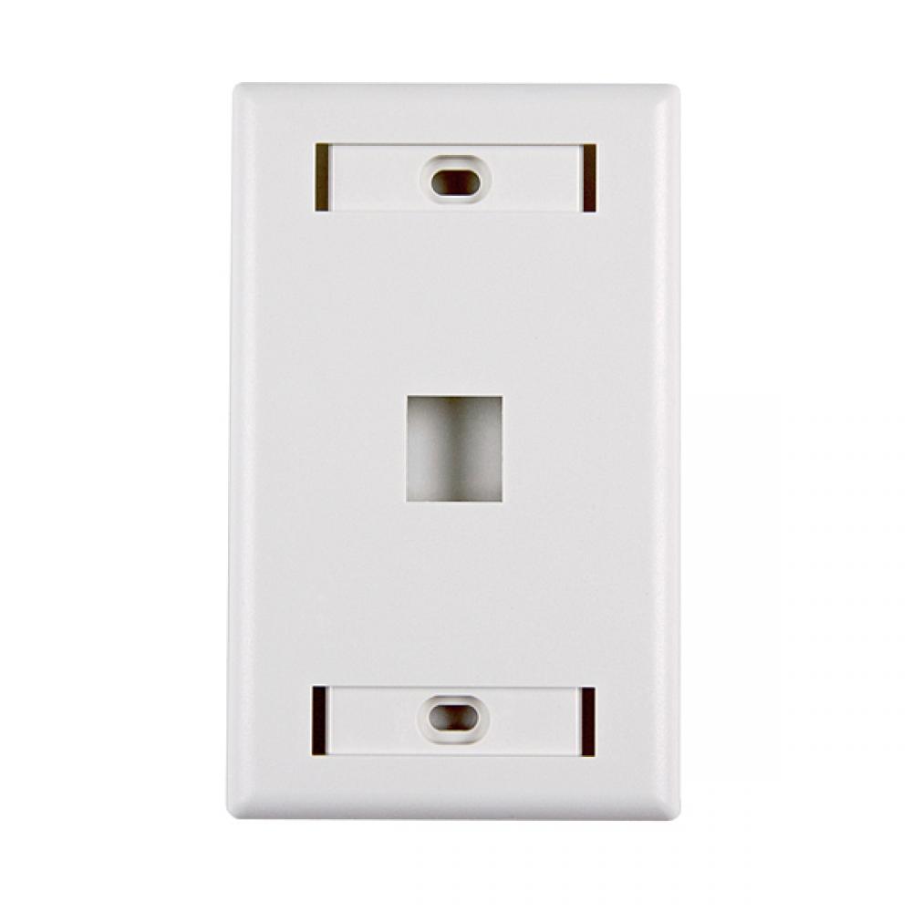 hrzntl sngl port faceplate w/ID windows