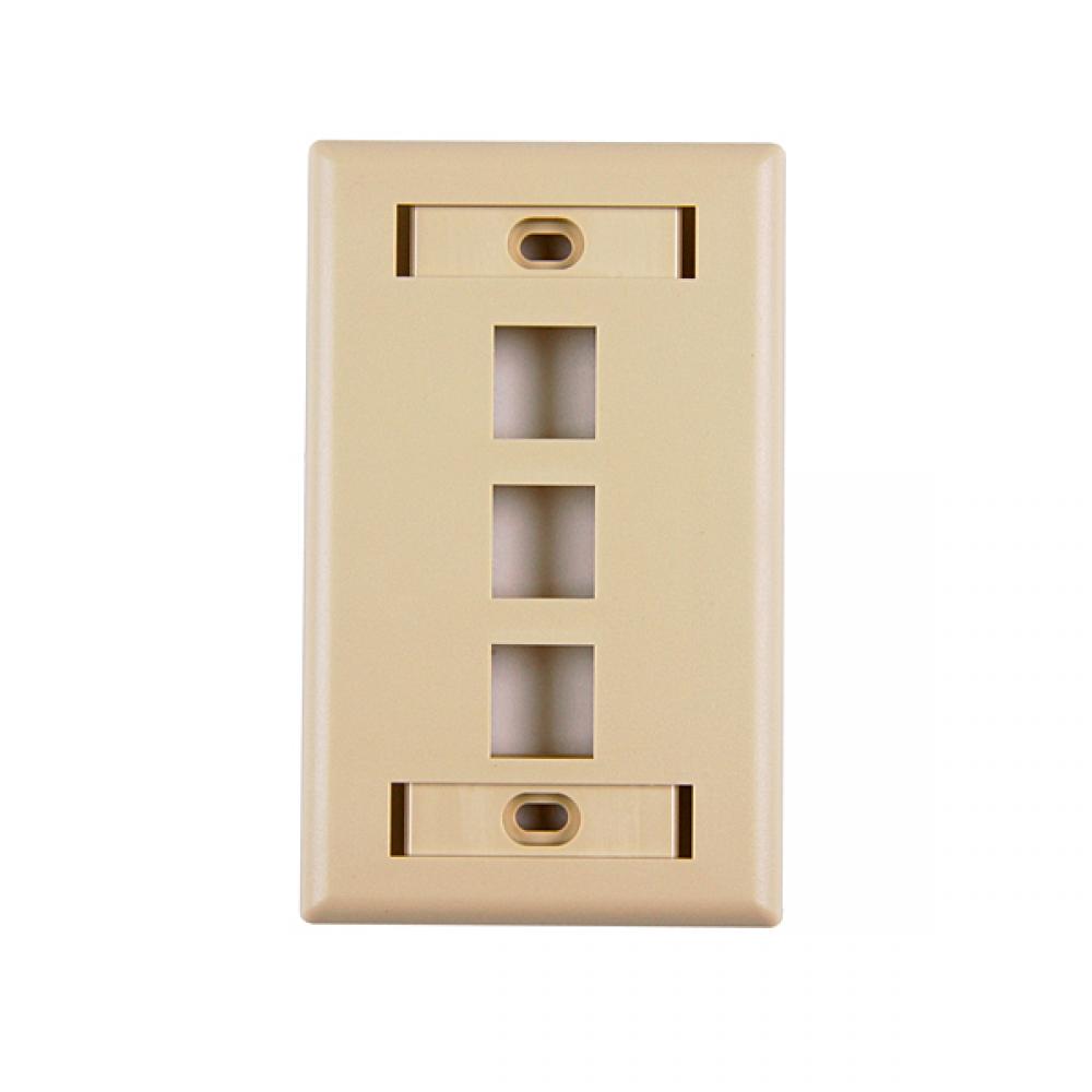 Horz 3 Port Faceplate W/ID Wind, IV