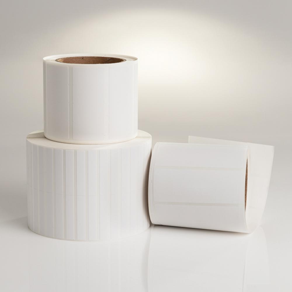 Label 2X1 Wht  DTH, 1 ACROSS 3000/ROLL