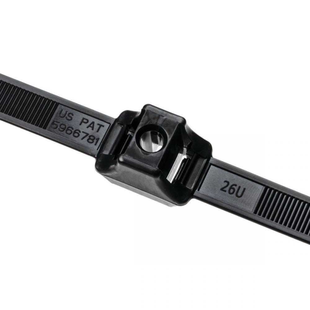 DUAL CLAMP TIE 12.9&#34; BLACK HIR