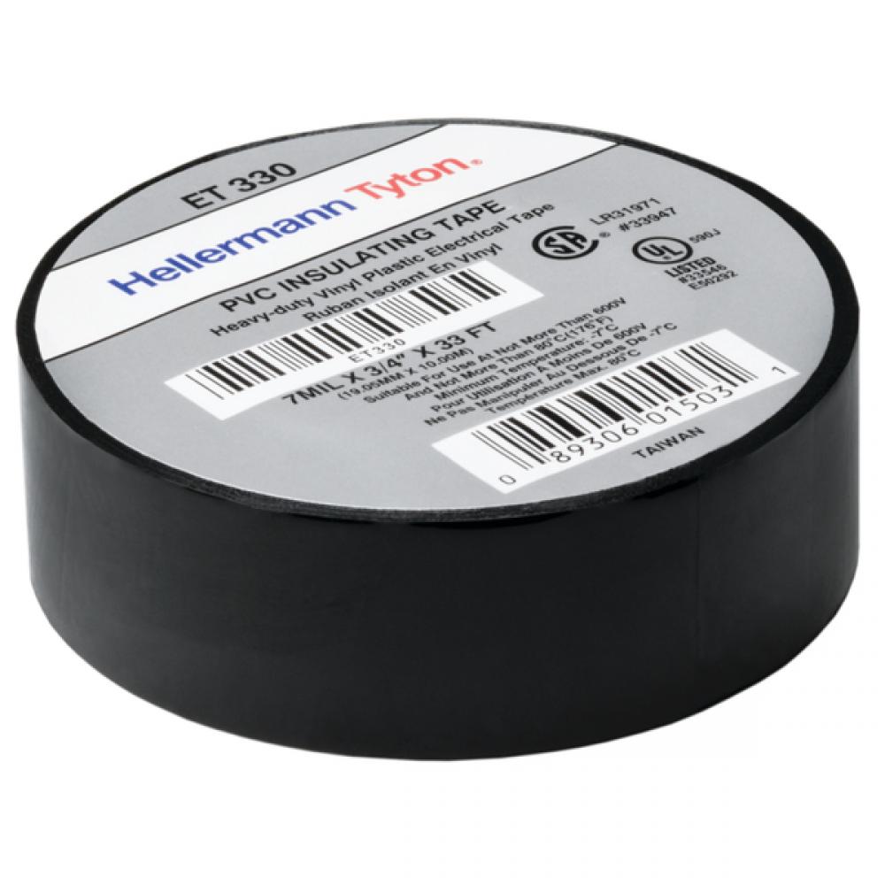 ET330 7 MIL X 3/4&#34; BLACK TAPE