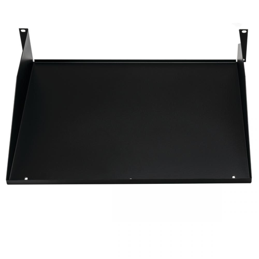 Solid cantilevered equipment shelf