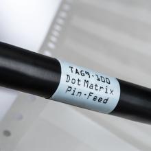 HellermannTyton TAG5-100 - Dot Matrix, Self-Lam,.8X.5"X1.437",6X,WH