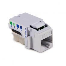 HellermannTyton RJ45FC3-FW - CAT3,8P8C RJ45 keystone jack,OEWH,1/bag