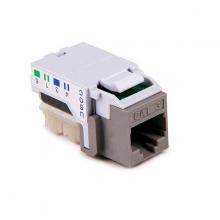 HellermannTyton RJ11FC3-GRY - CAT3 6P6C RJ11 USOC keystone jack GY 1