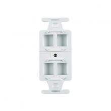 HellermannTyton FP106MF4-FW - 106 duplex 4-port mnting frame - OEWH