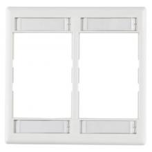 HellermannTyton FPMDG-W - MODULAR DUAL GANG FACEPLATE-WHITE
