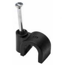 HellermannTyton NC80 - Nail Clip, .32", PP,ST, BK, 100/pkg