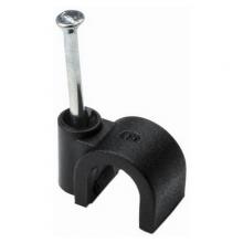 HellermannTyton NC90 - Nail Clip, .35", PP,ST, BK, 100/pkg
