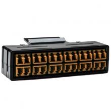 HellermannTyton RNGFAP12DMMKLCB - RapidNet Adapter Panel 12 DUP,MM-LC BN 1